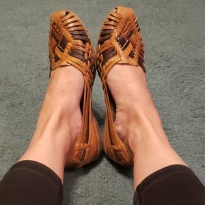 Criss-Cross Slip-on Shoes